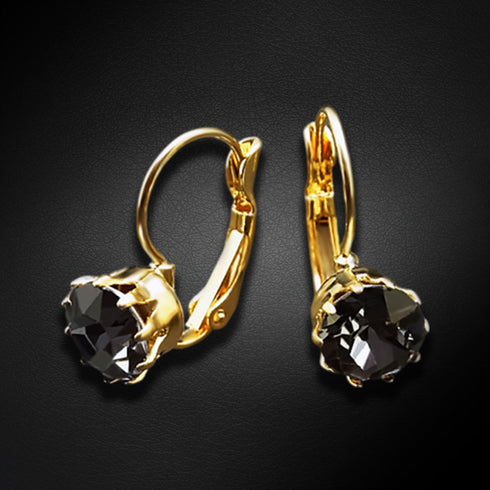 Auskarai "Krāšņums V (Sidabrinė naktis)" su Swarovski™ kristalais